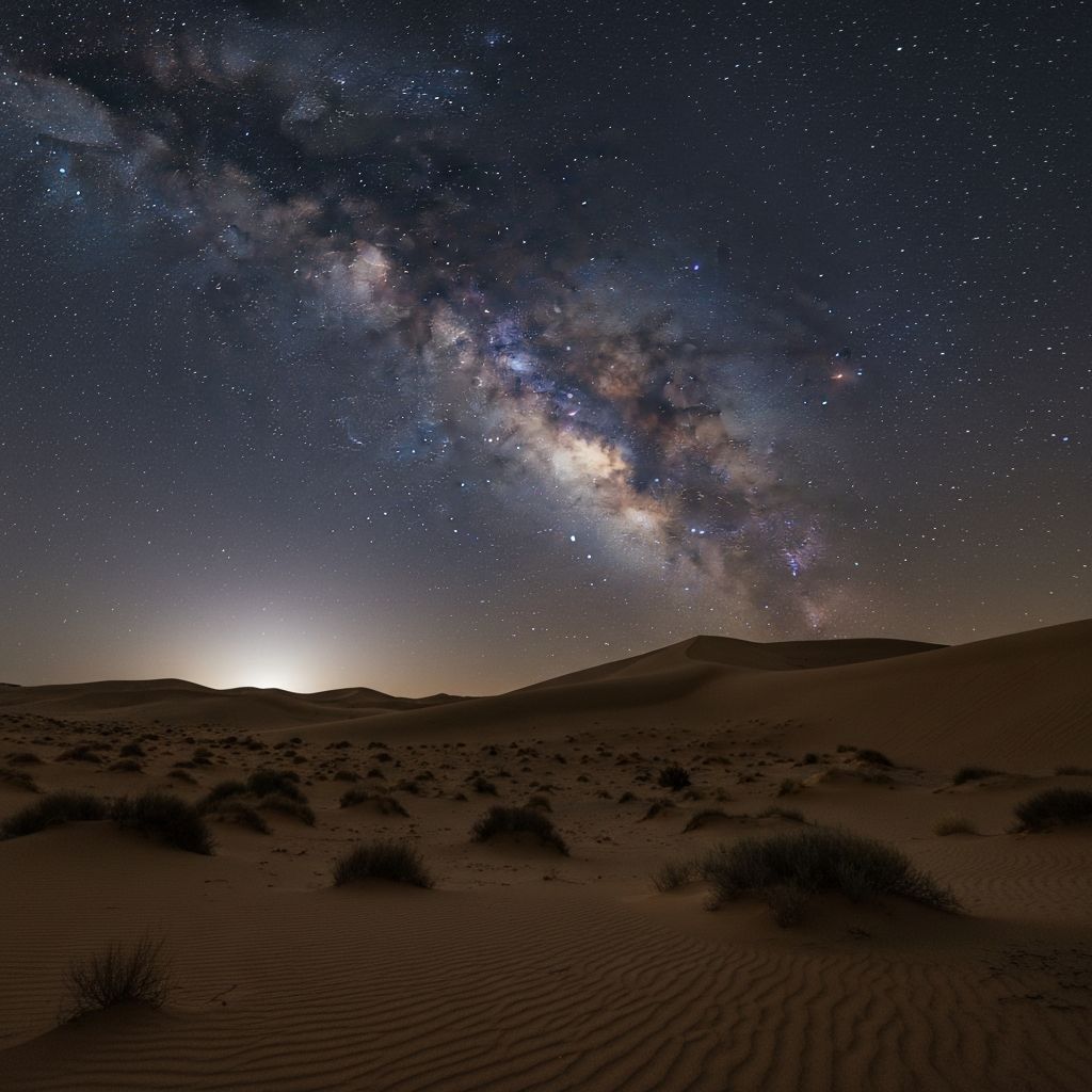 آسمان شب کویر